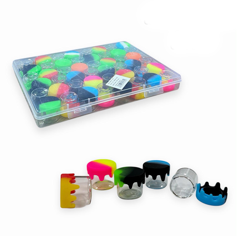 Glass Jars with Silicone Lids