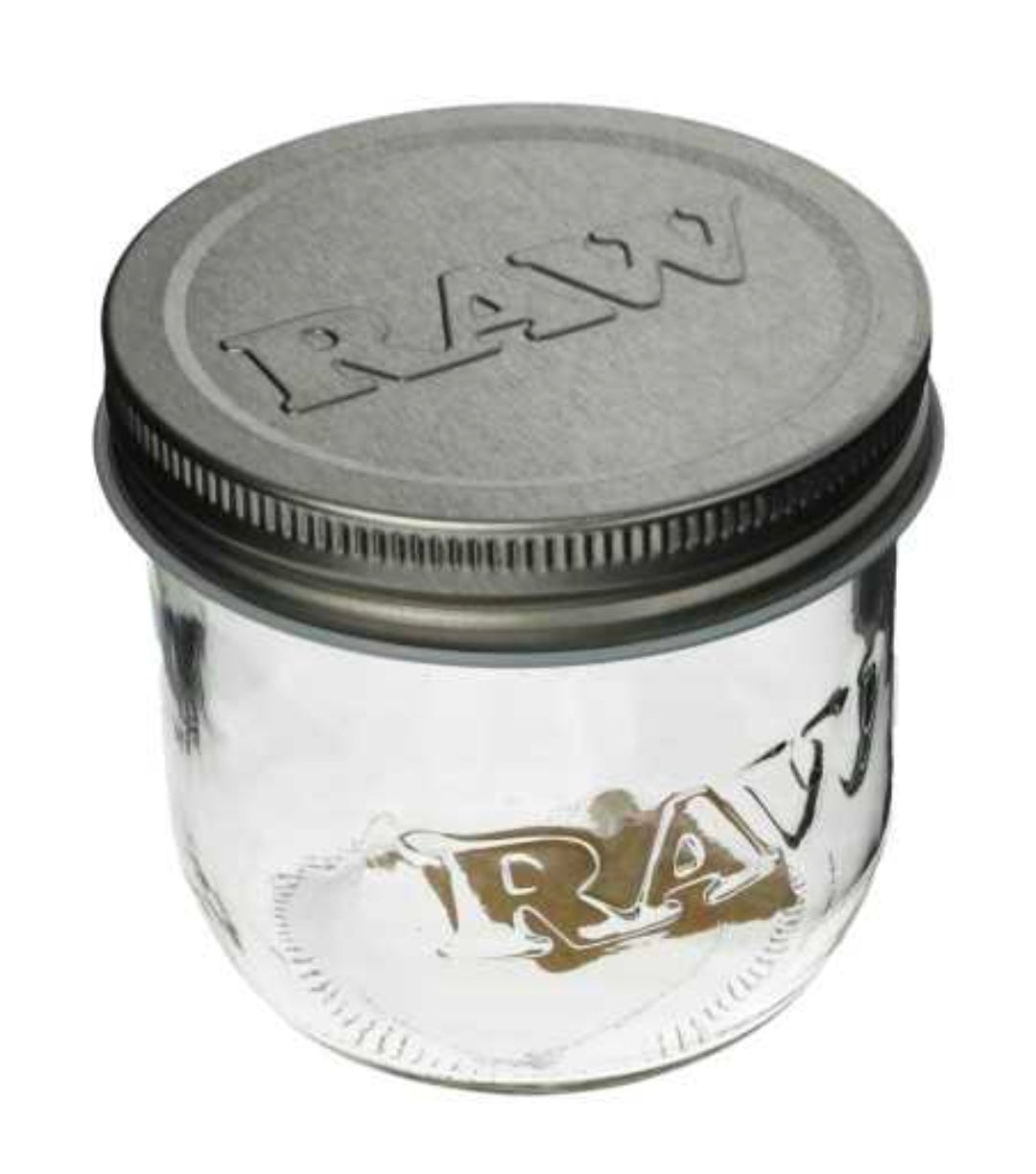 10oz Raw Glass Herb & Flower Jars – Premium Mini Stash Containers