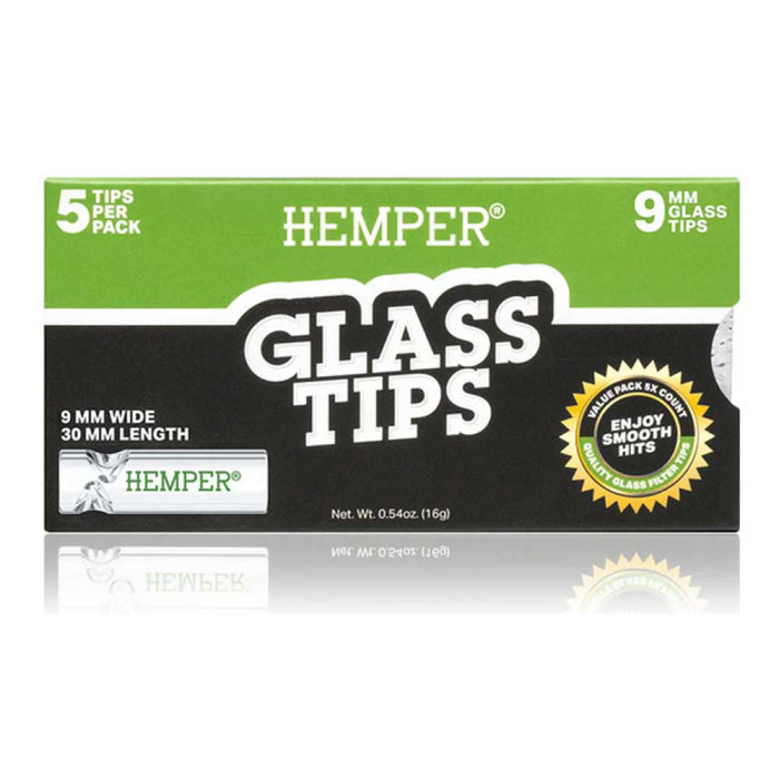 Hemper - Glass Tips - 9mm 5 Packs